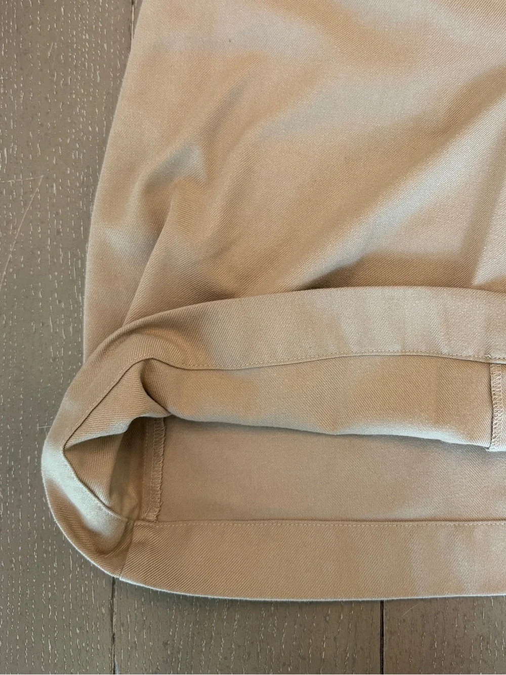 Lands End Girls’ School Uniform Solid A-Line Below the Knee Khaki Skirt • Size 8
